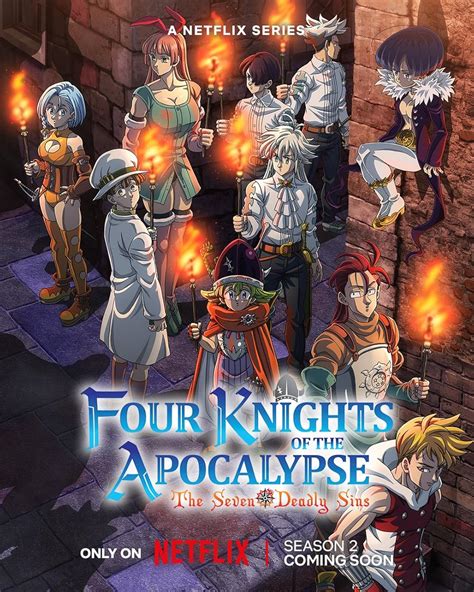 Affiche promotionnelle de la saison 2 de Four Knights of the Apocalypse