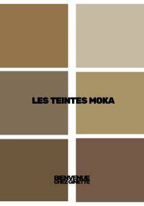Diagramme: schéma des nuances brun moka et caramel