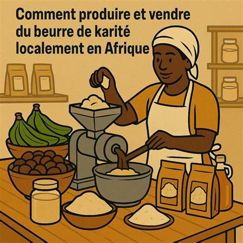 Infographie: Chaîne de valeur du beurre de karité et du beurre de lait en Afrique