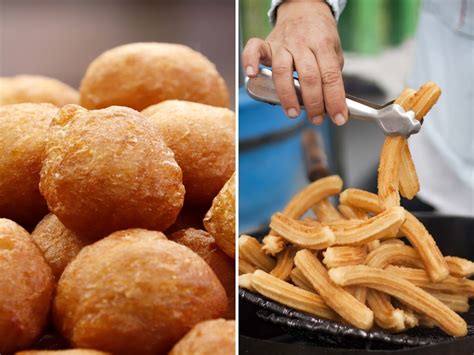 Image comparative montrant la forme ronde et plate d'un croustillon à côté de la forme allongée et parfois torsadée d'un chichi