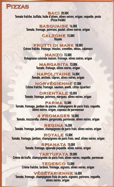 Infographie: Carte des pizzas et farines (biologique et locale) utilisées chez Ô Camion Pizza
