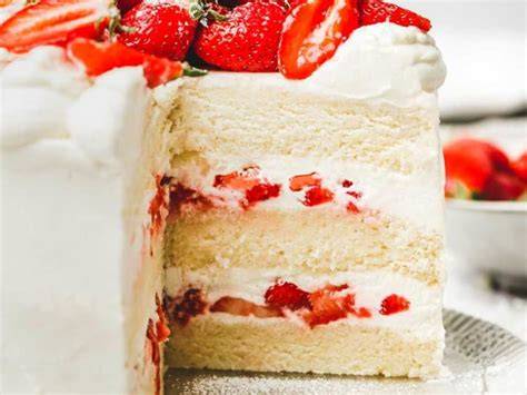 Exemple de composition layer cake fraises et chantilly mascarpone