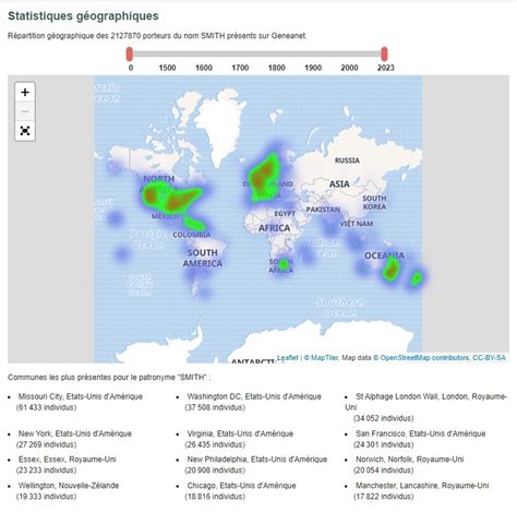 Carte illustrant l'origine géographique des visitandines et de Lasne
