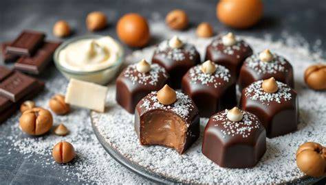 Bonbons chocolat ganache limoncello visuel
