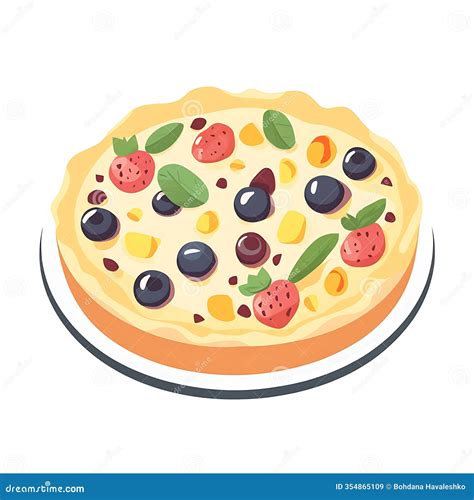 clafoutis groseilles maquereaux illustration