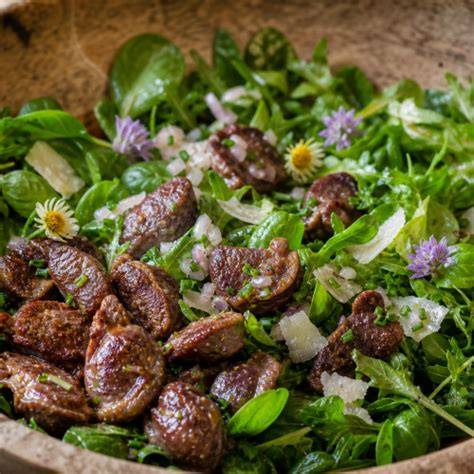salade gésiers croûtons ail