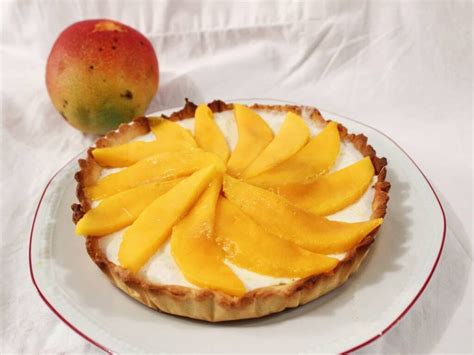 illustration tarte fromage blanc mangue