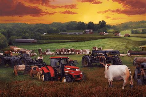 Paysage de la Flandre avec des champs et une ferme traditionnelle