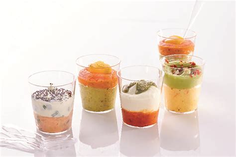 Un assortiment de verrines citronnées