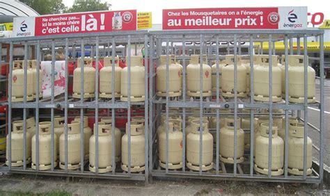 Point de vente de bouteilles de gaz