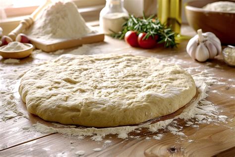 Mélange d'ingrédients pour pâte à pizza