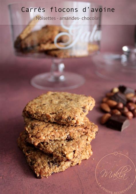 cookies tableau amandes noisettes avoine