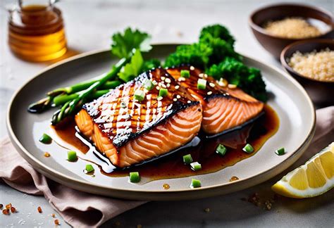 pavé de saumon cru avec sauce soja et sésame
