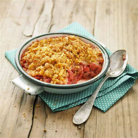 Infographie: étapes clés de la recette crumble nectarine noix de coco