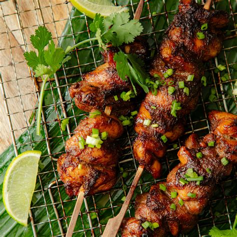 Brochettes de poulet à la citronnelle