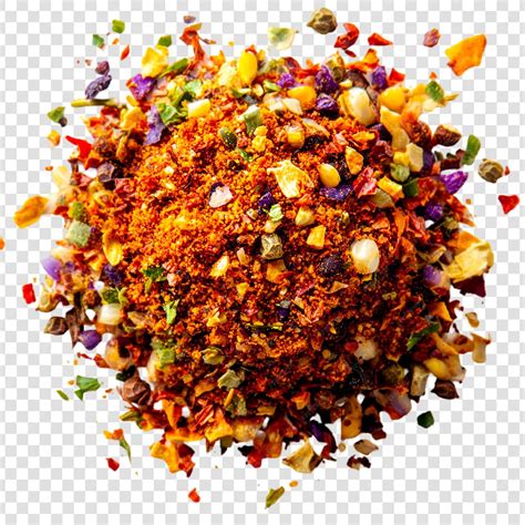 Mélange d'épices colorées