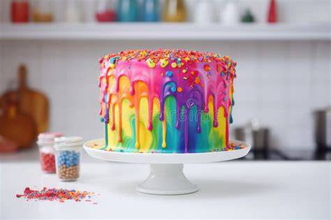 drip cake coulures illustration gourmande