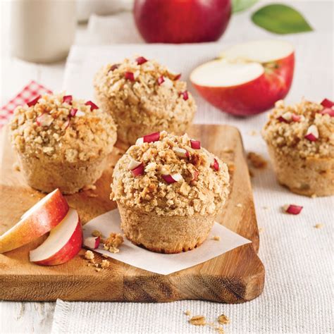 Muffins aux pommes et crumble