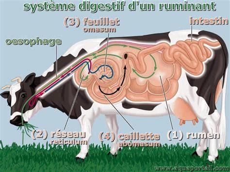 schéma du rumen et ses compartiments