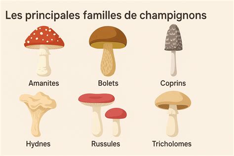 Illustration d'un panier de champignons sauvages, avec une mise en garde sur l'identification