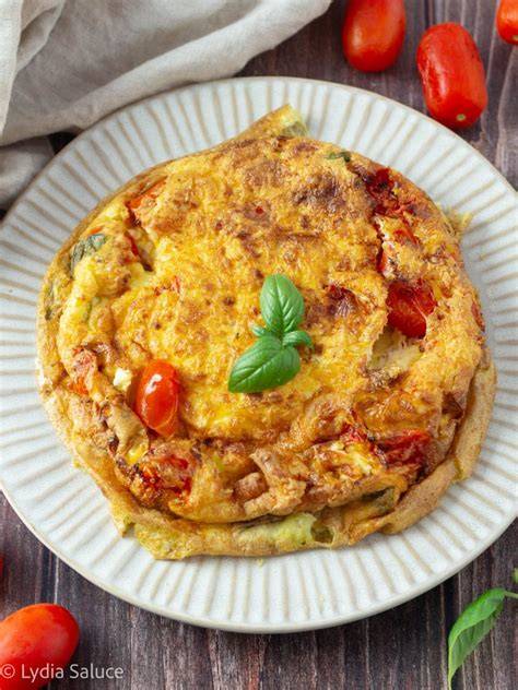 variation omelette pesto roquette tomates cerises