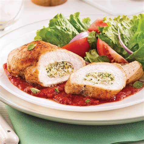 illustration recette poulet farci poivron fromage