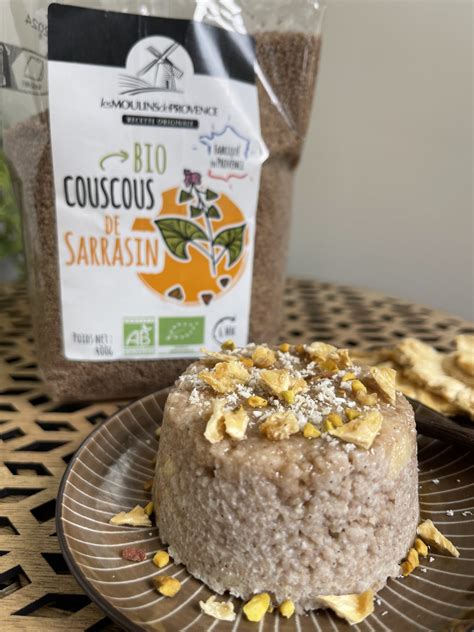 Emballage de semoule de sarrasin bio avec label Euroleaf
