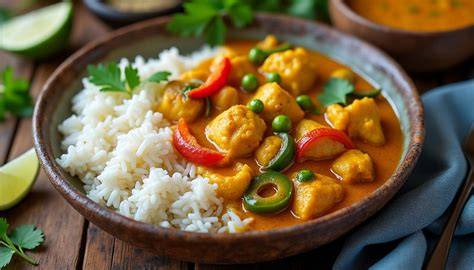 grains de riz coco curry image informative