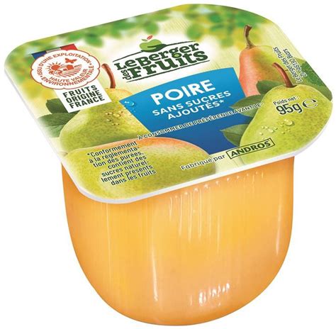 Purée de poires et gélatine