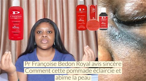 Une femme utilisant des produits cosmétiques Françoise Bedon