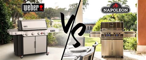 Comparaison visuelle des barbecues Napoléon et Weber