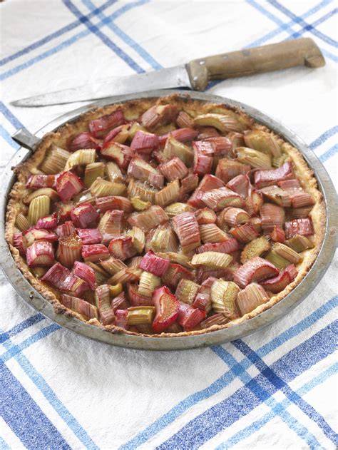 Tarte rhubarbe frangipane vue générale