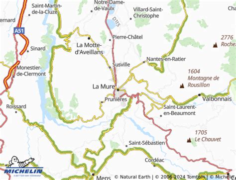 Carte et localisation de La Mure et environs