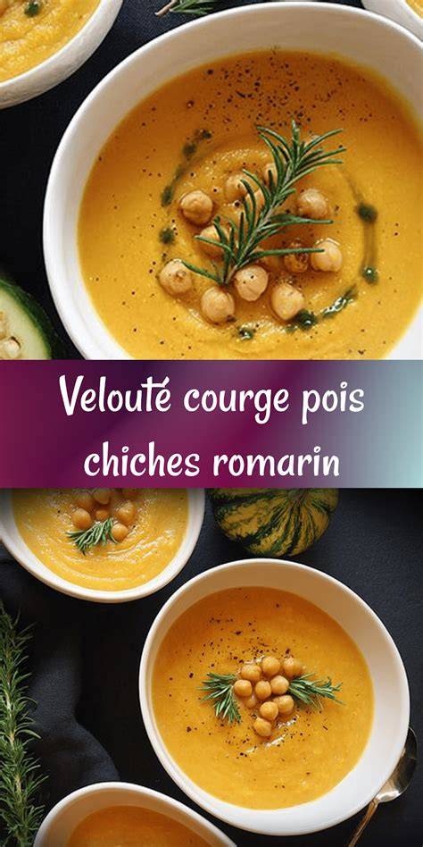illustration velouté pois chiches courge