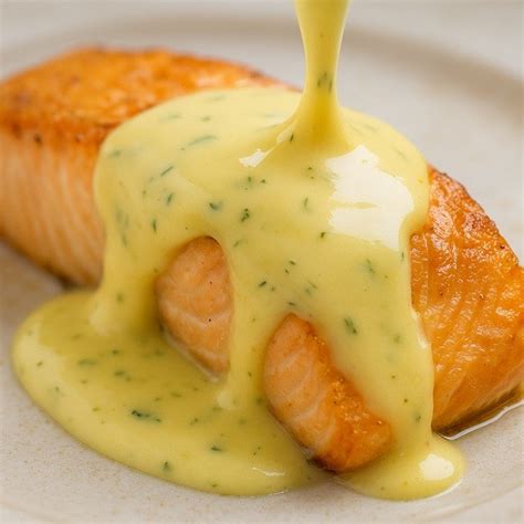 Filet de saumon poêlé avec une sauce citronnée