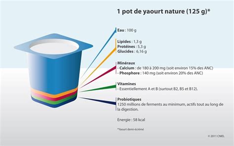 Diagramme comparant la composition d'un yaourt industriel et d'un yaourt maison