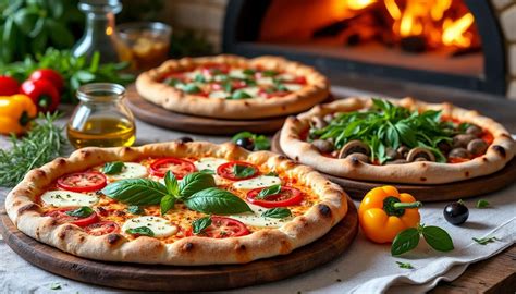 Une sélection variée de pizzas