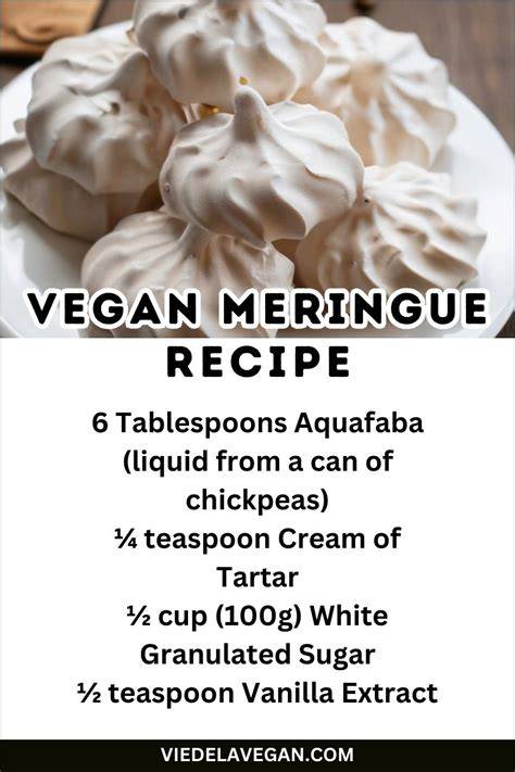 infographie aquafaba et meringue vegan