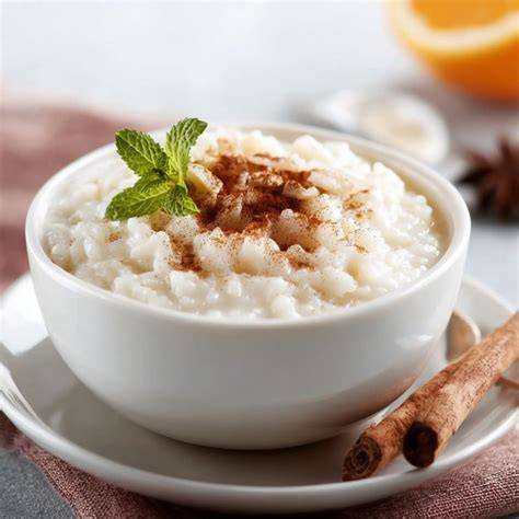image riz au lait clémentines parfumé