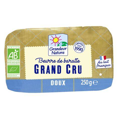 grandeur nature beurre bio breton