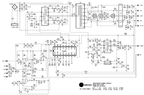 Schéma de fonctionnement d'une alimentation PC