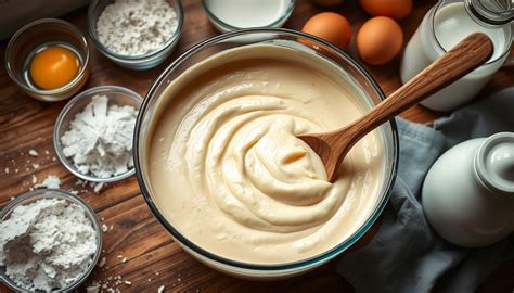 Préparation de pâte à pancakes dans un blender