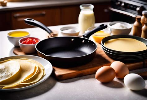 Ingrédients frais pour crêpes et galettes