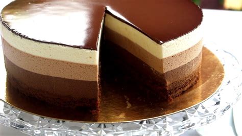 ensemble entremets 3 chocolats présentation