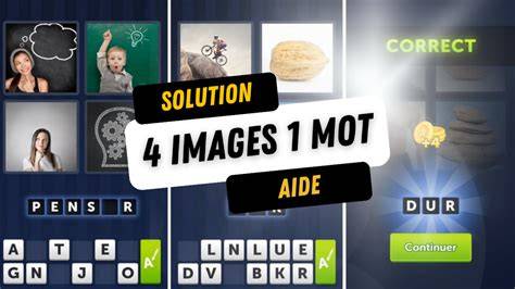 4 images 1 mot infographie d’associations visuelles