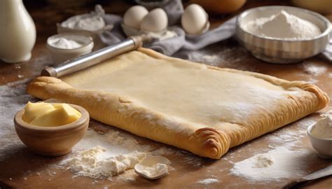 Ingrédients pour une pâte brisée légère