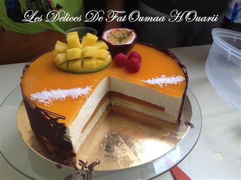 dessert bavarois mangue fruits de la passion