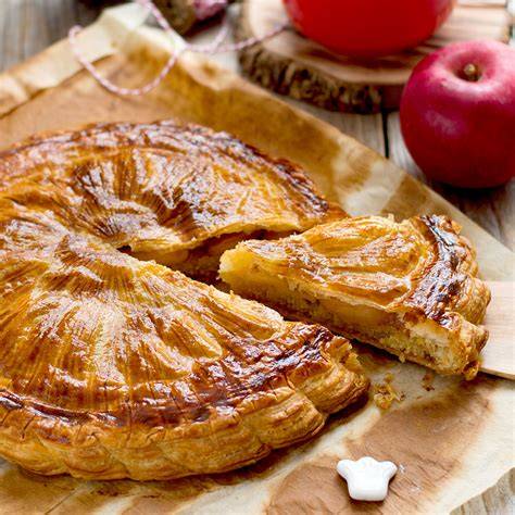 schéma montage galette des rois pommes caramélisées