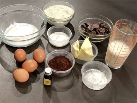 ingrédients pour gâteau chocolat coco