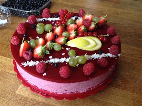 Entremet Bavarois aux fruits rouges